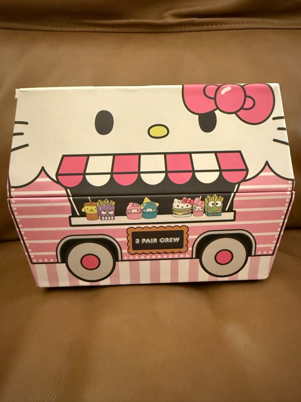 Hello Kitty & Friends 3 Pair Crew Socks Gift Box Set Kawaii Sanrio NWT